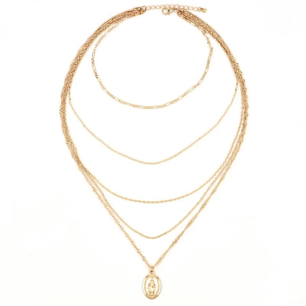 Vivian Virgin Mary Chain Necklace - Picture 4 of 4